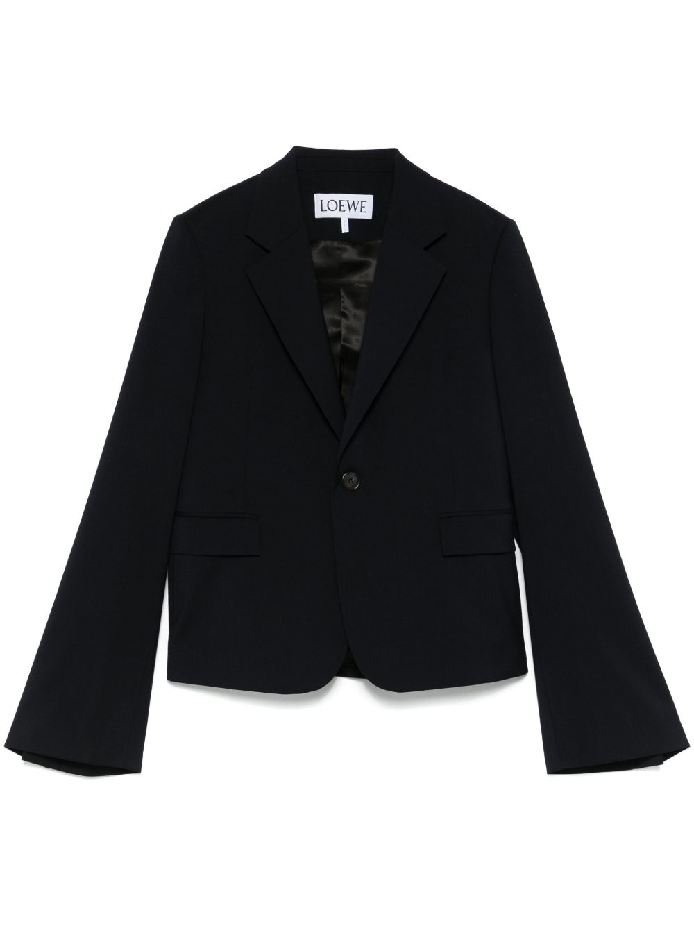 LOEWE Elegant Wool Jacket with Shoulder Pads for Women