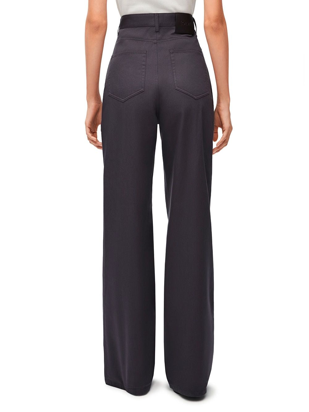 LOEWE High-Waisted Cotton Trousers for Women