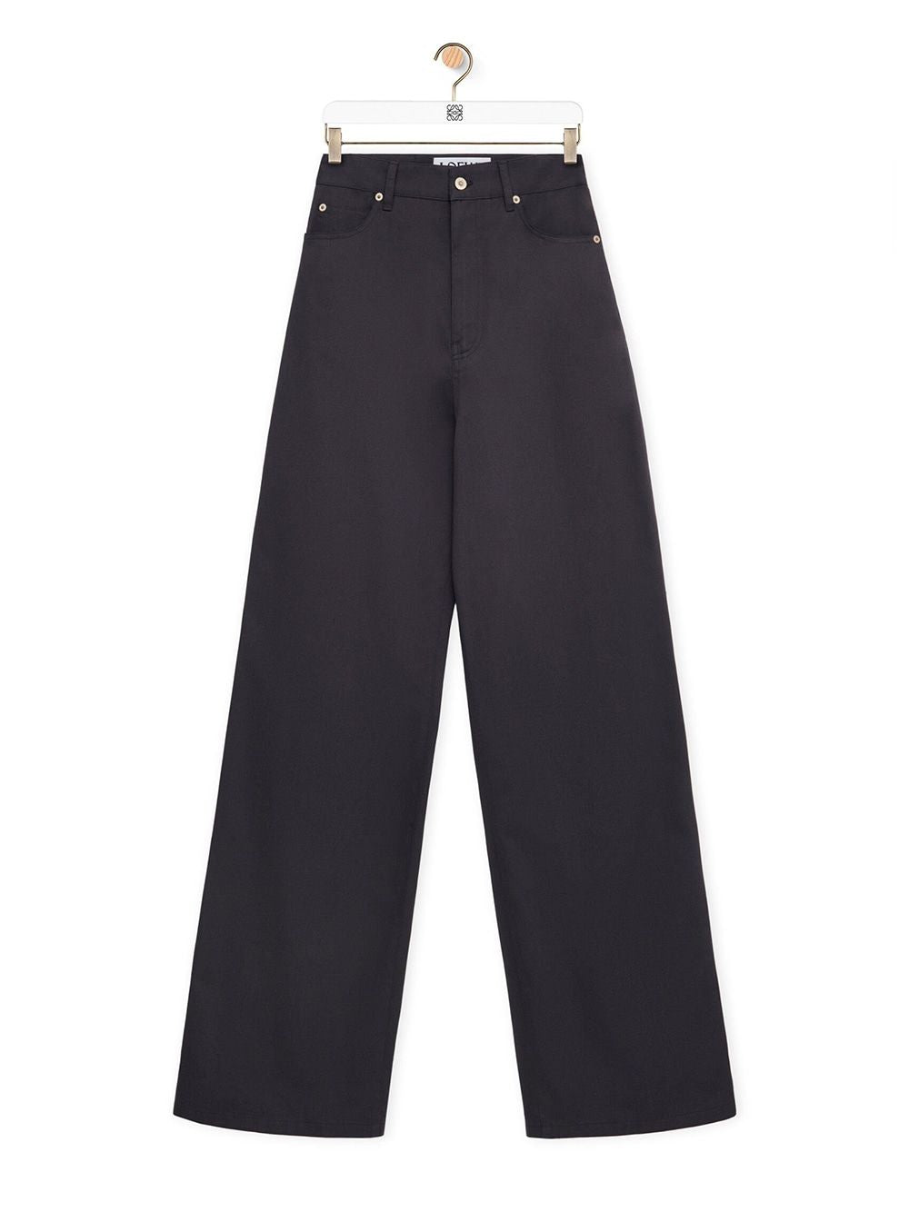 LOEWE High-Waisted Cotton Trousers for Women