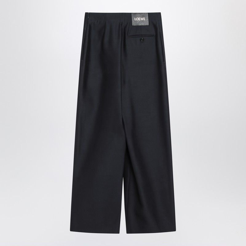LOEWE Wool and Silk Trousers with Belt