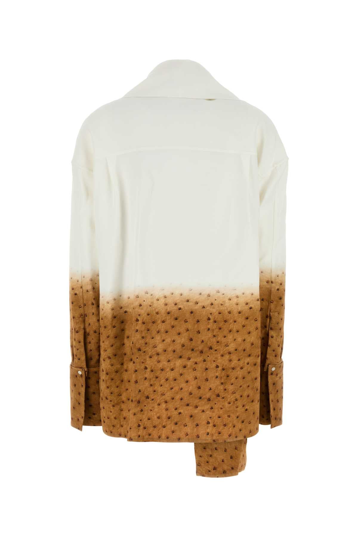 LOEWE Printed Crepe Bow Shirt for Women - FW24 Collection