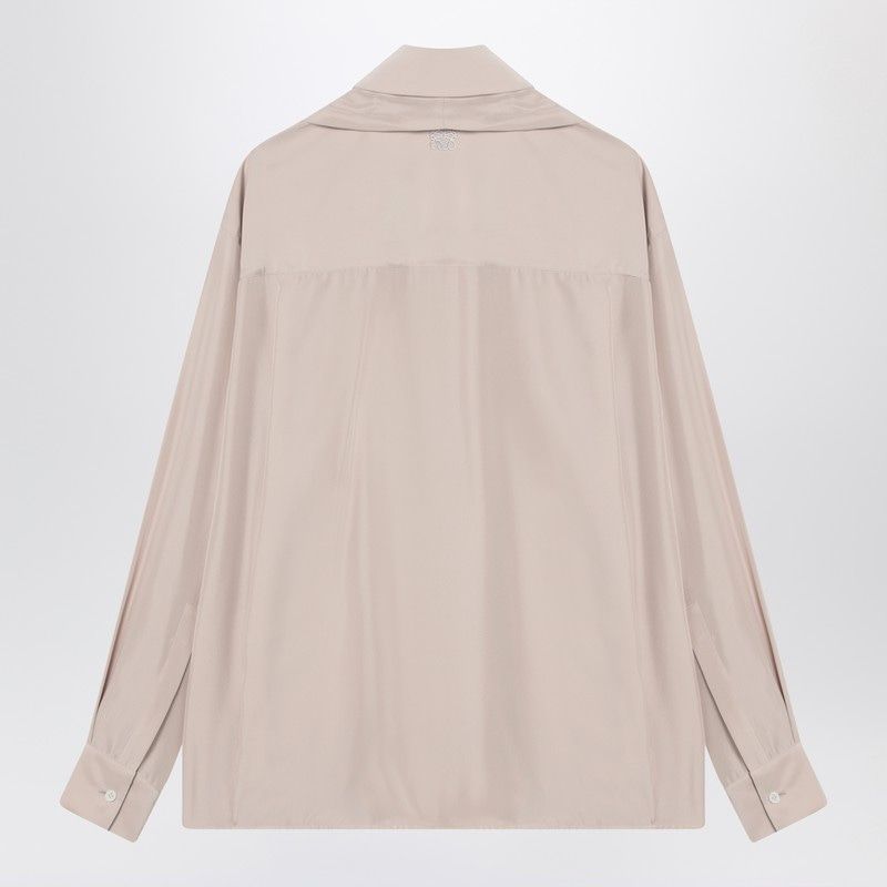 LOEWE Draped Silk Shirt for Women - Relaxed Fit