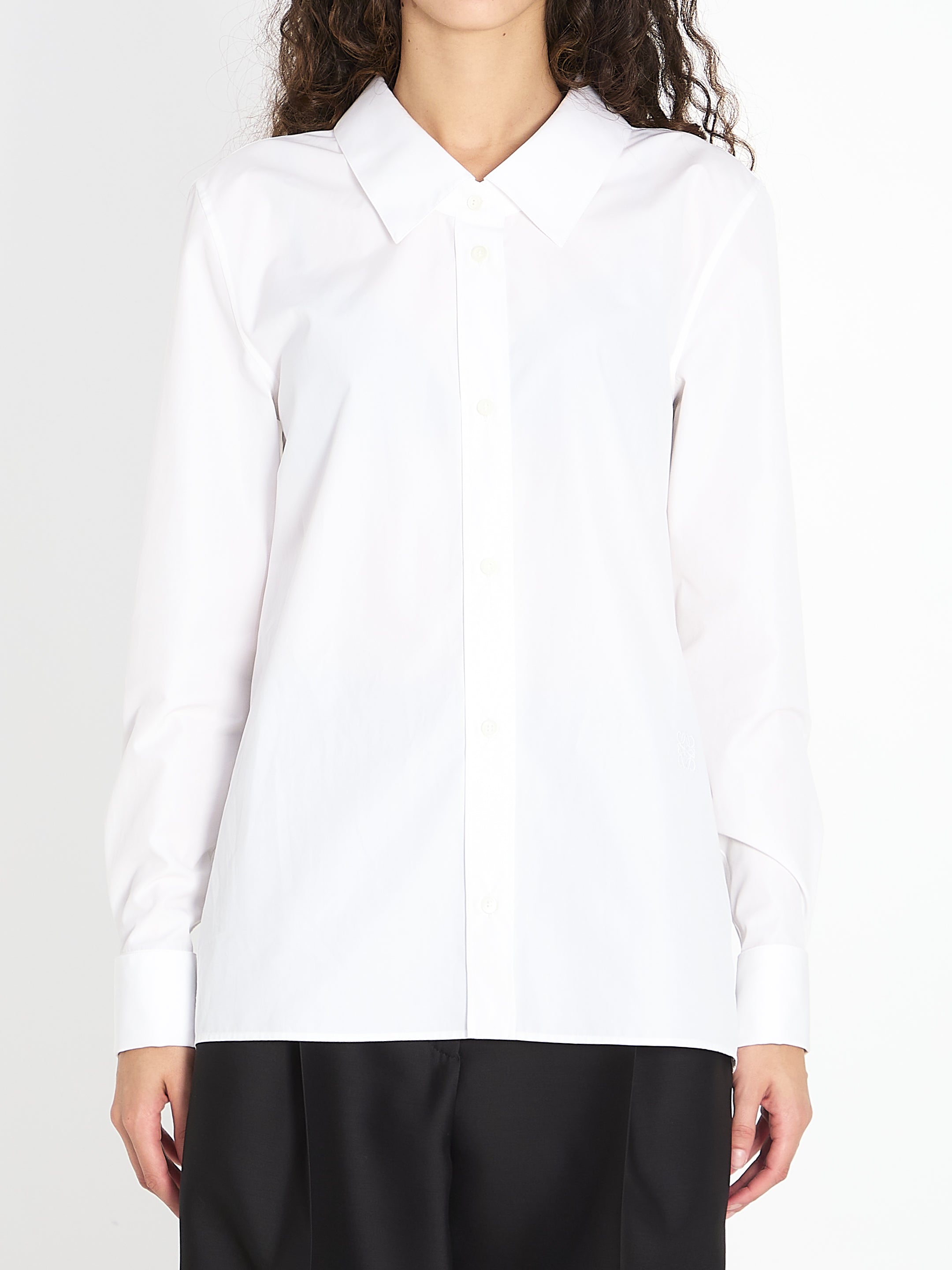 LOEWE Embellished Cotton Shirt - Regular Fit