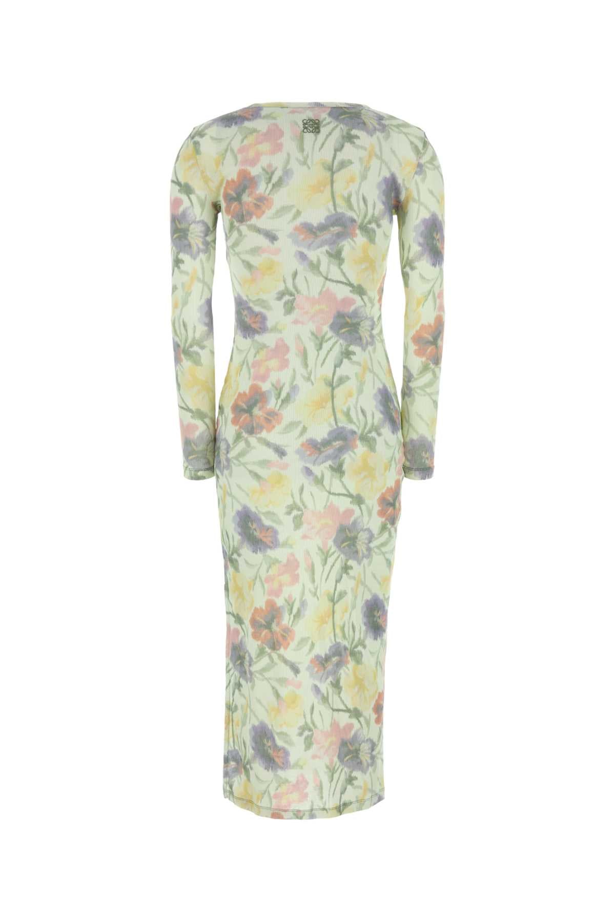 LOEWE Floral Silk Blend Tube Dress