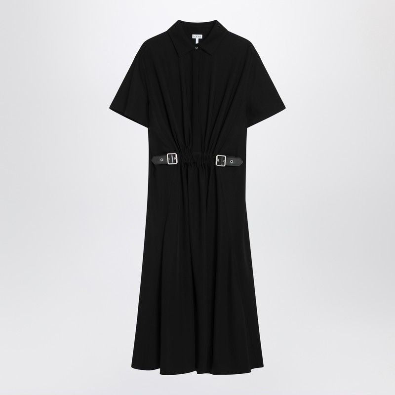 LOEWE Knee-Length Stretch Viscose Belted Dress