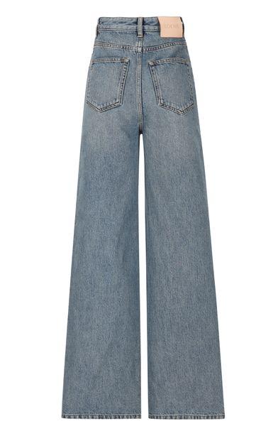 LOEWE High Waisted Wide Leg Denim Jeans
