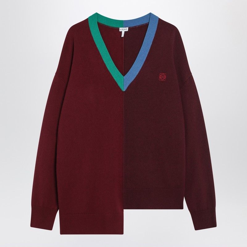 LOEWE Asymmetric Wool Top for Women - FW25