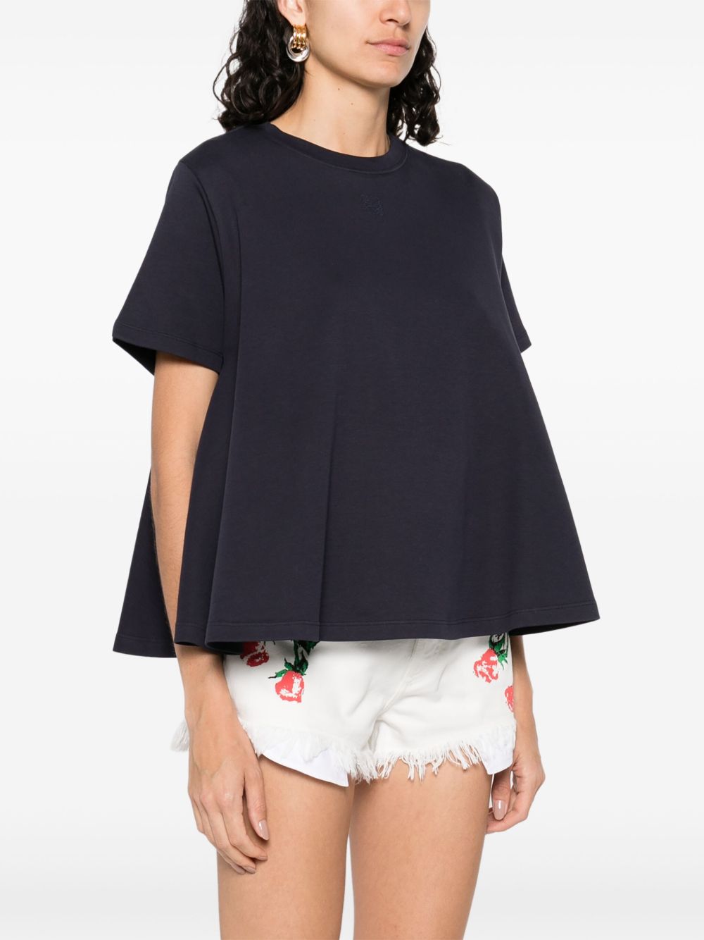 LOEWE Flared Crew Neck T-Shirt for Women