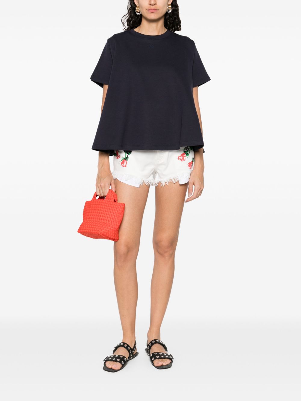 LOEWE Flared Crew Neck T-Shirt for Women