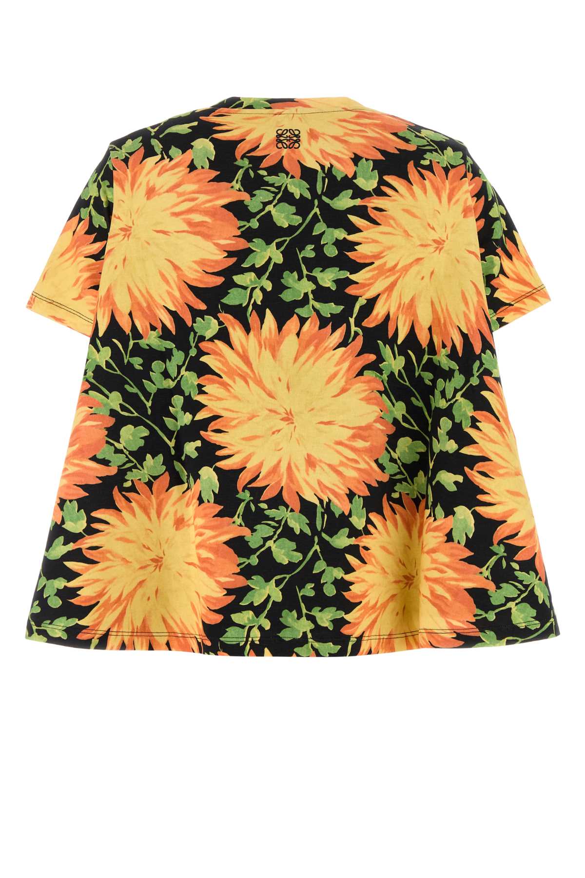 LOEWE Floral Printed Cotton Blend Trapeze Top for Women