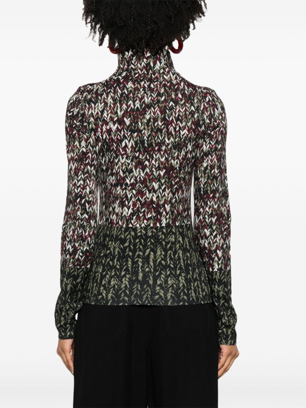 LOEWE Turtleneck Sweater with Signature Embroidered Motif