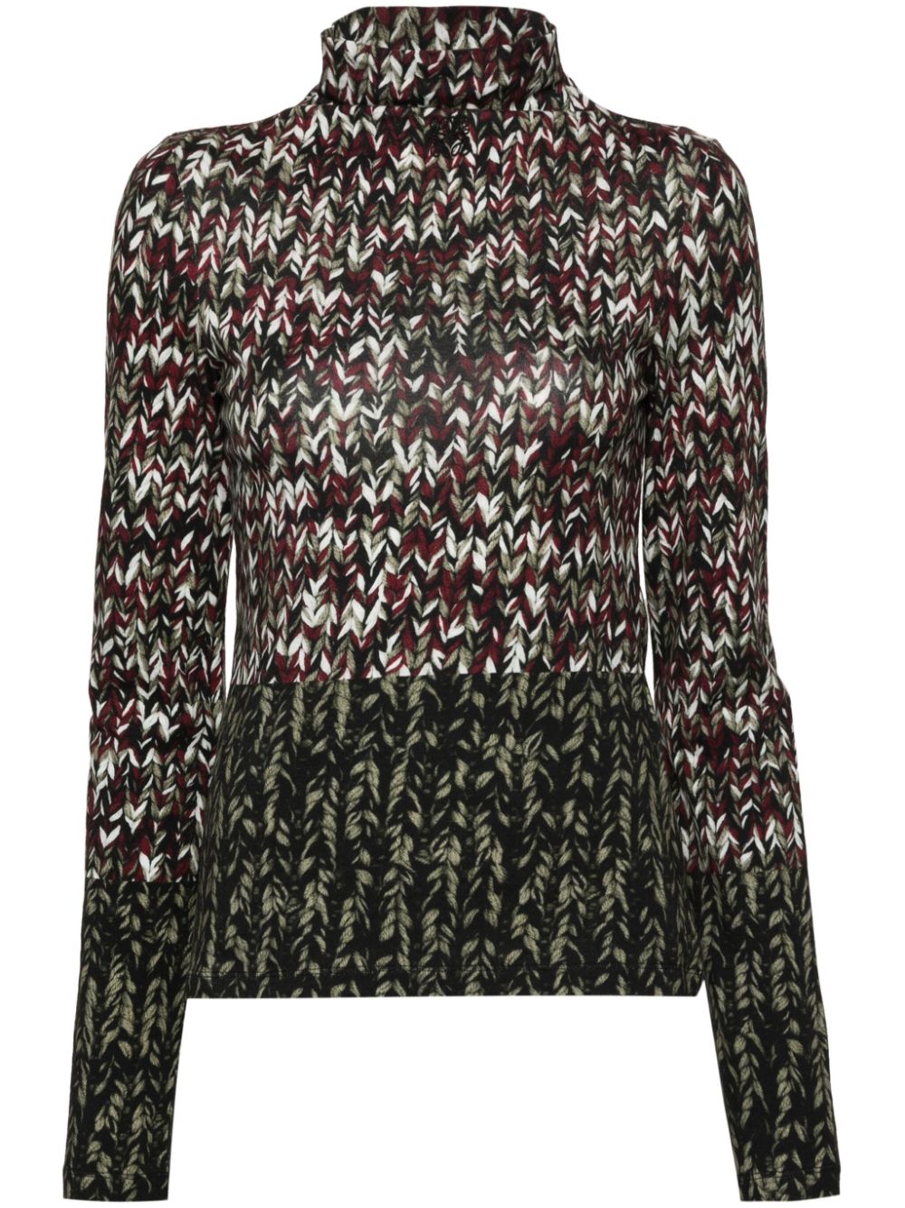 LOEWE Turtleneck Sweater with Signature Embroidered Motif