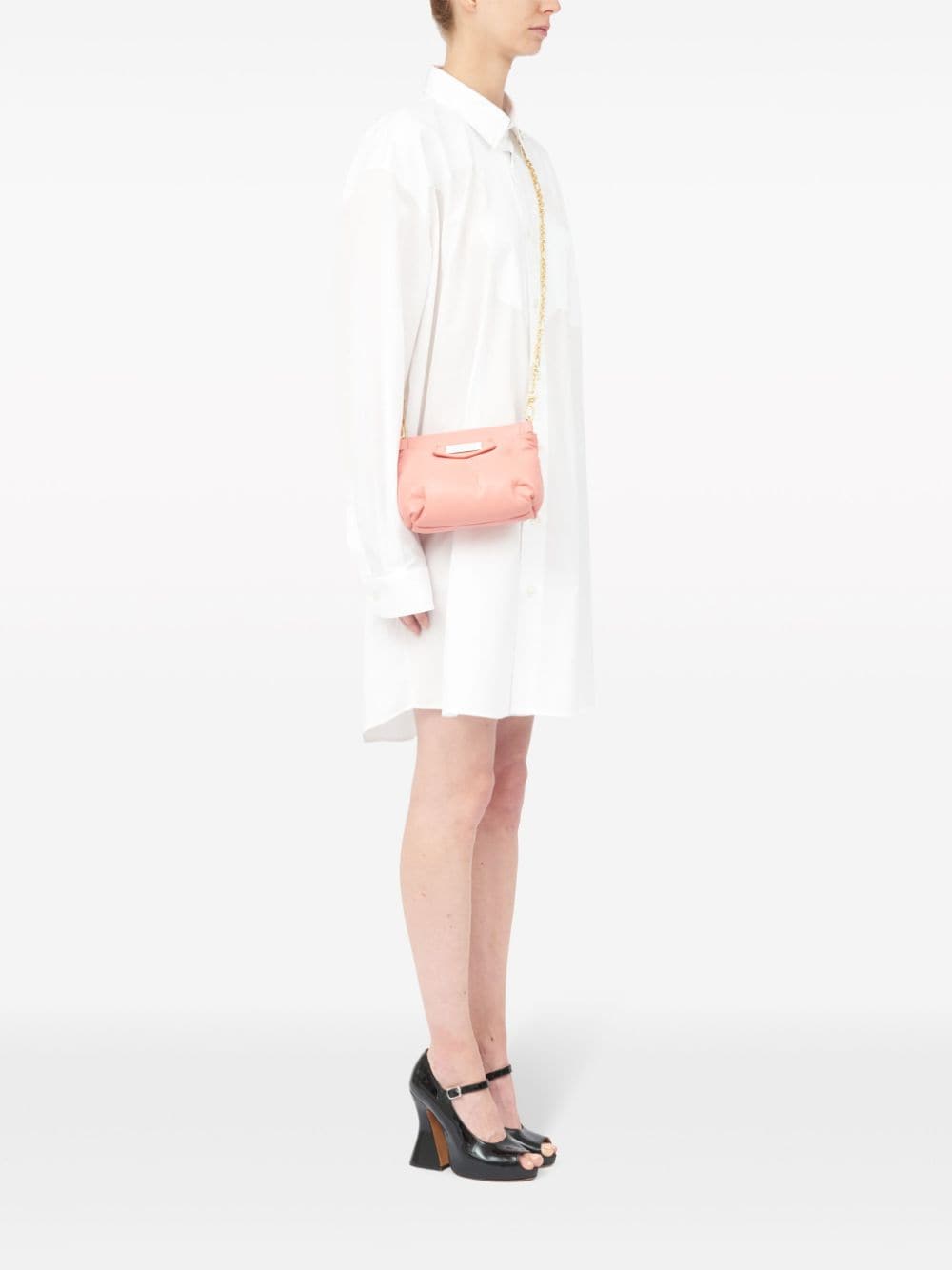 MAISON MARGIELA Mini Lambskin Messenger Handbag