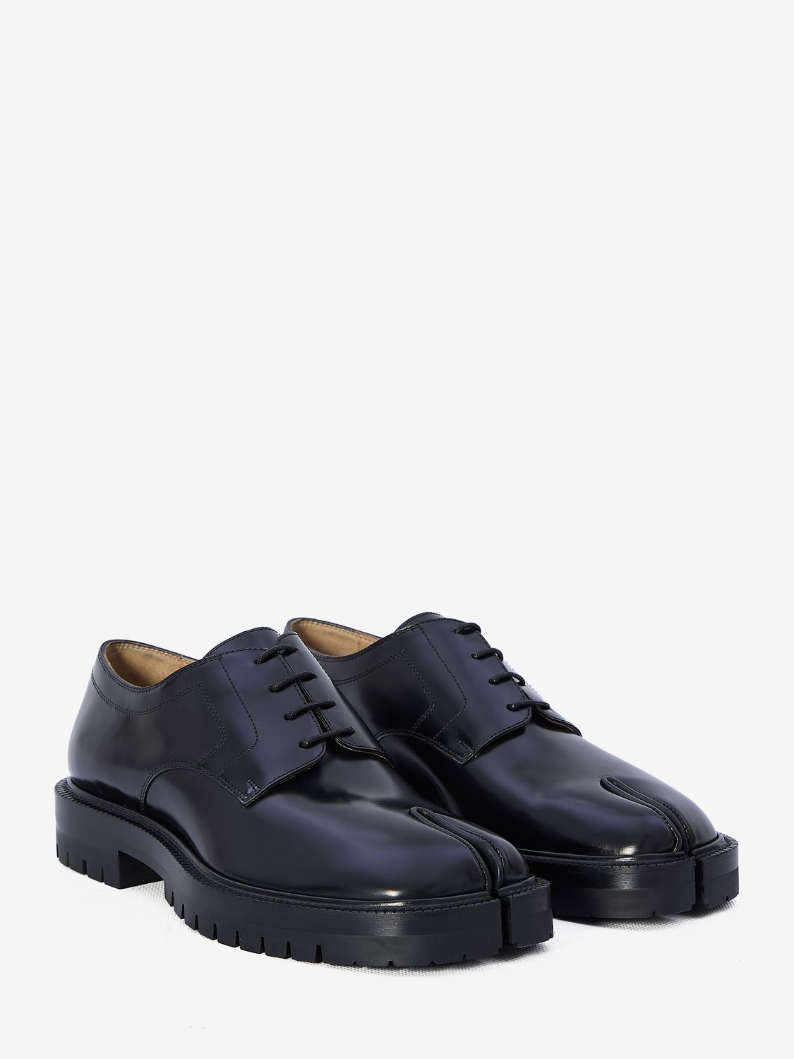 MAISON MARGIELA Premium Leather Lace-Up Moccasins for Men