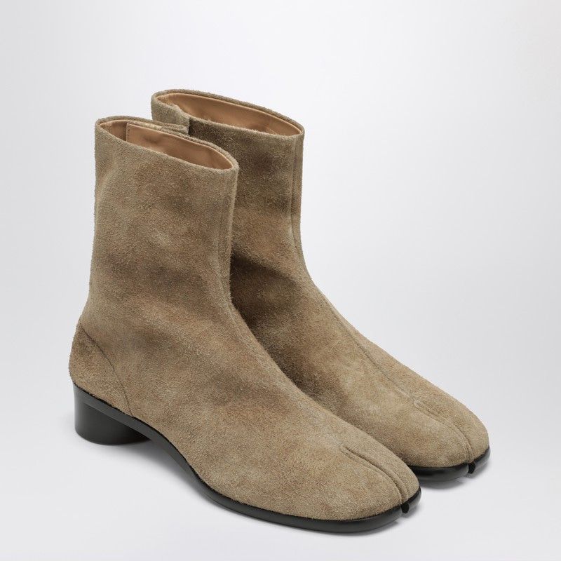 MAISON MARGIELA Suede Tabi Ankle Boots