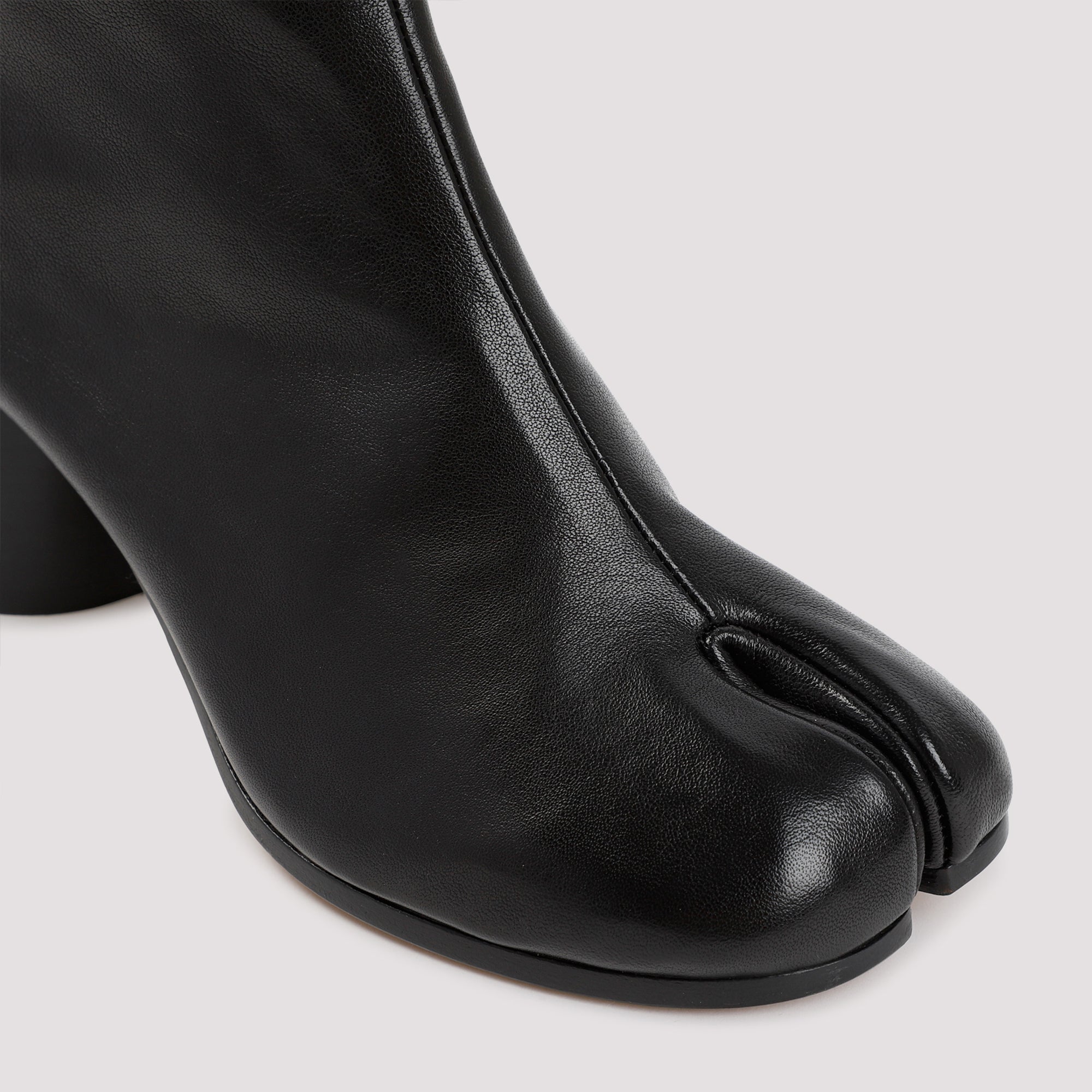MAISON MARGIELA Leather Ankle Boots with 60mm Tabi Heel