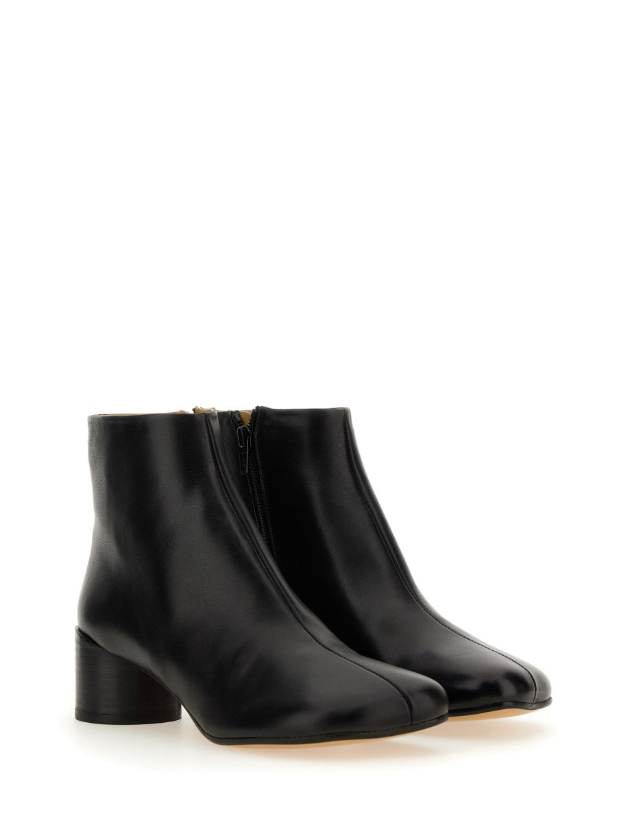 MM6 MAISON MARGIELA Stylish Leather Ankle Boots for Women