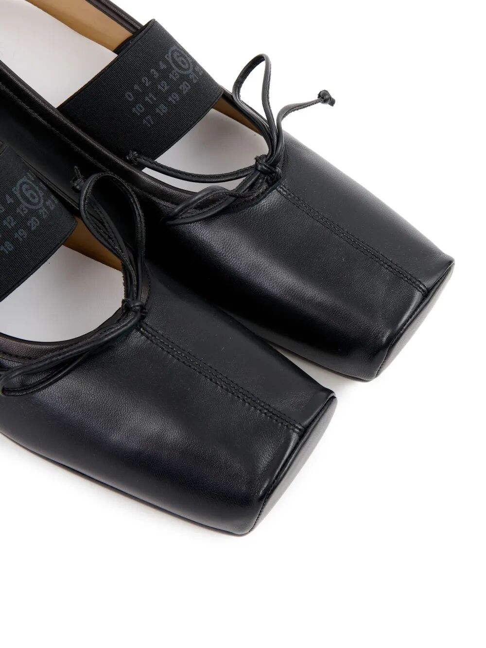 MM6 MAISON MARGIELA Leather Flats for Women - FW25 Collection