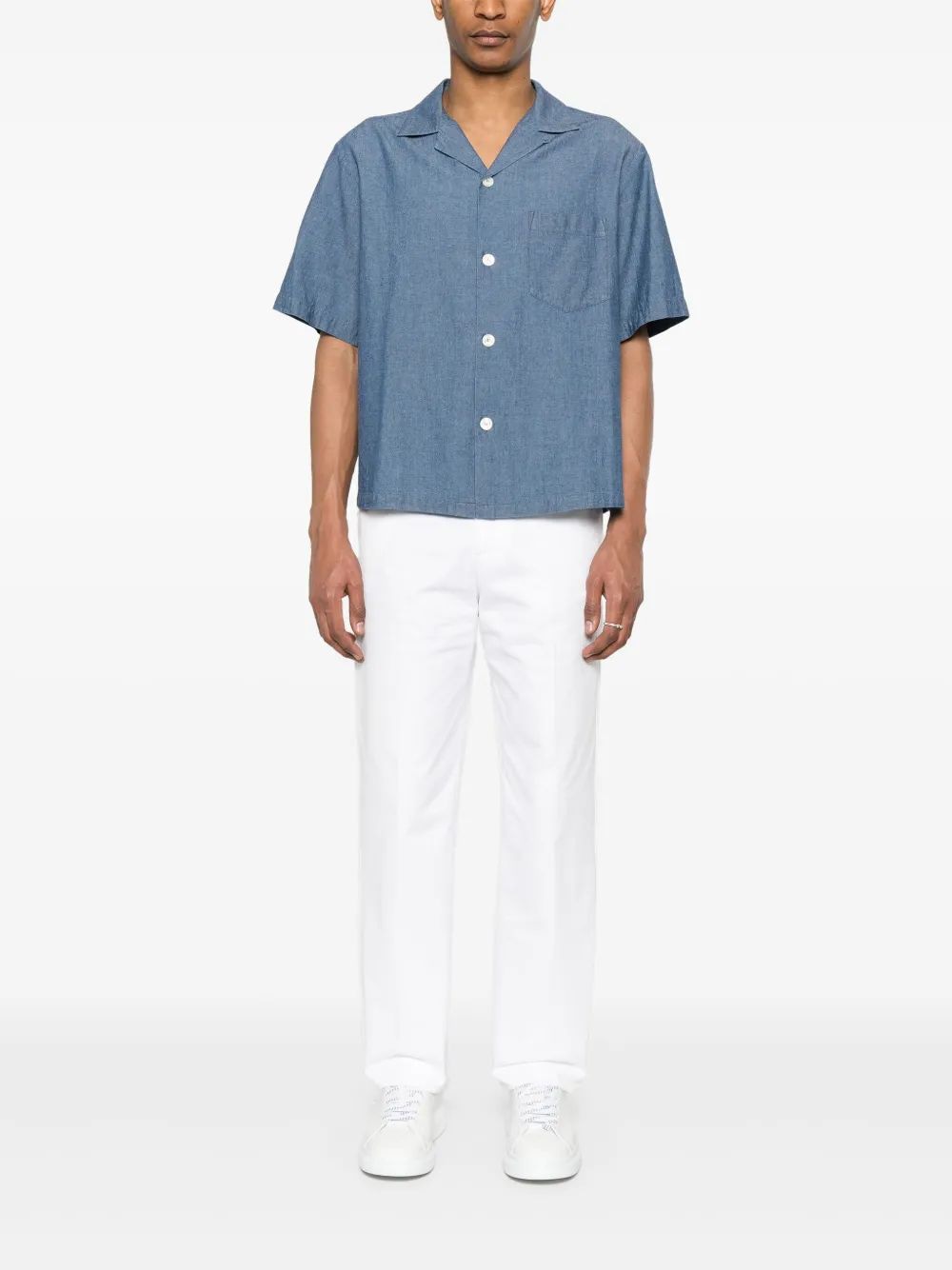 ASPESI Men's Mini Blue Shirt for SS25
