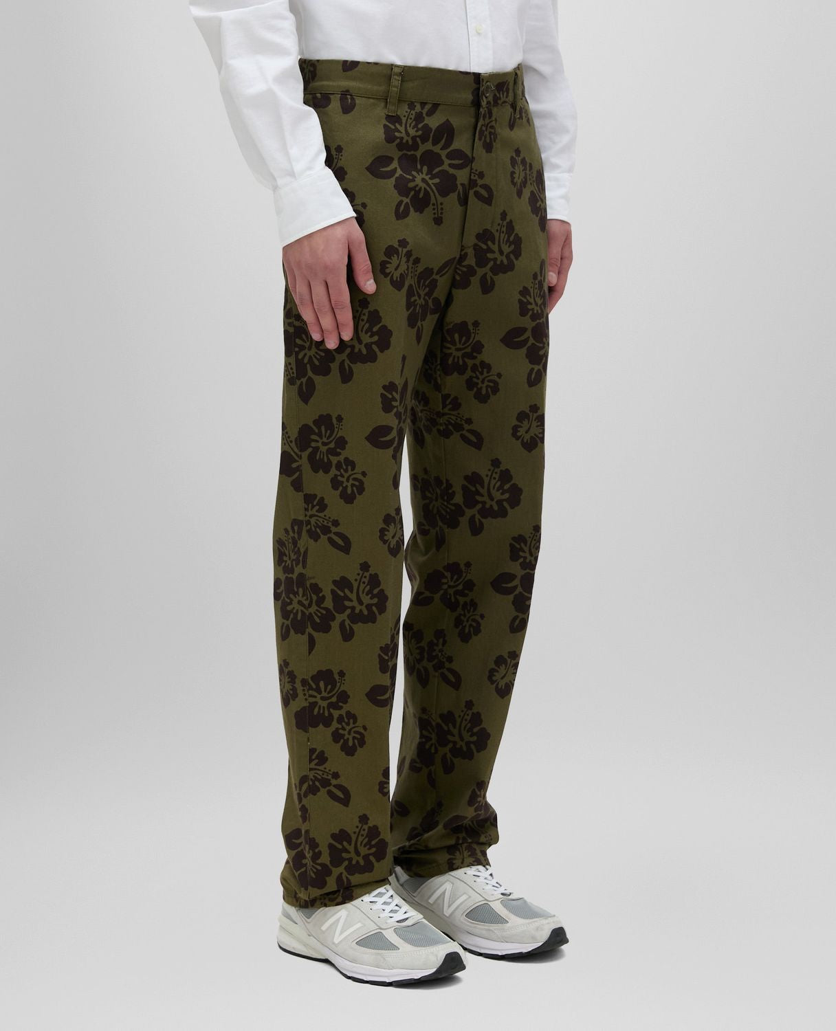 ASPESI Mini Hibiscus Print Pants for Men