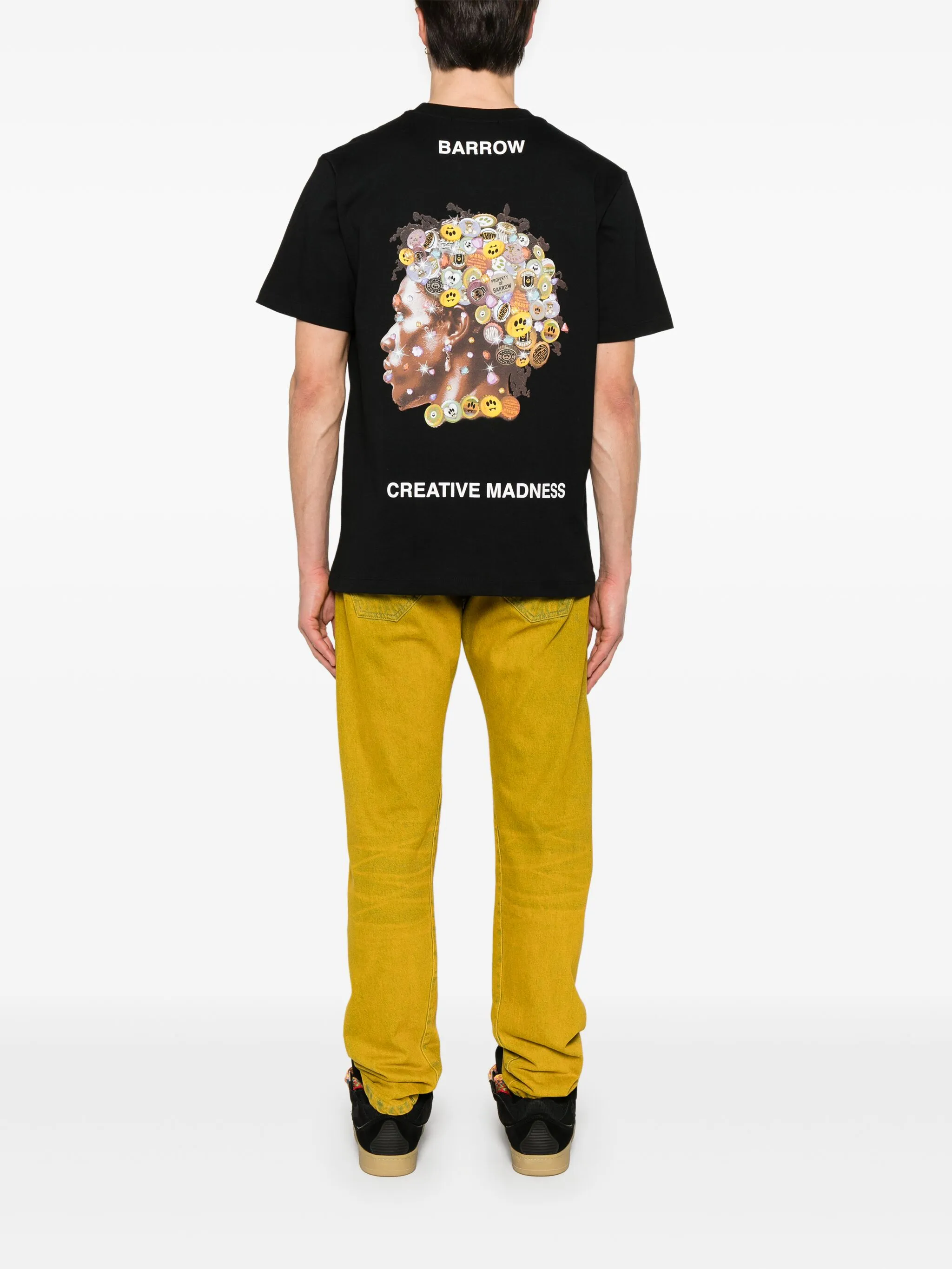 BARROW Unisex Crew Neck T-Shirt with Logo and Print