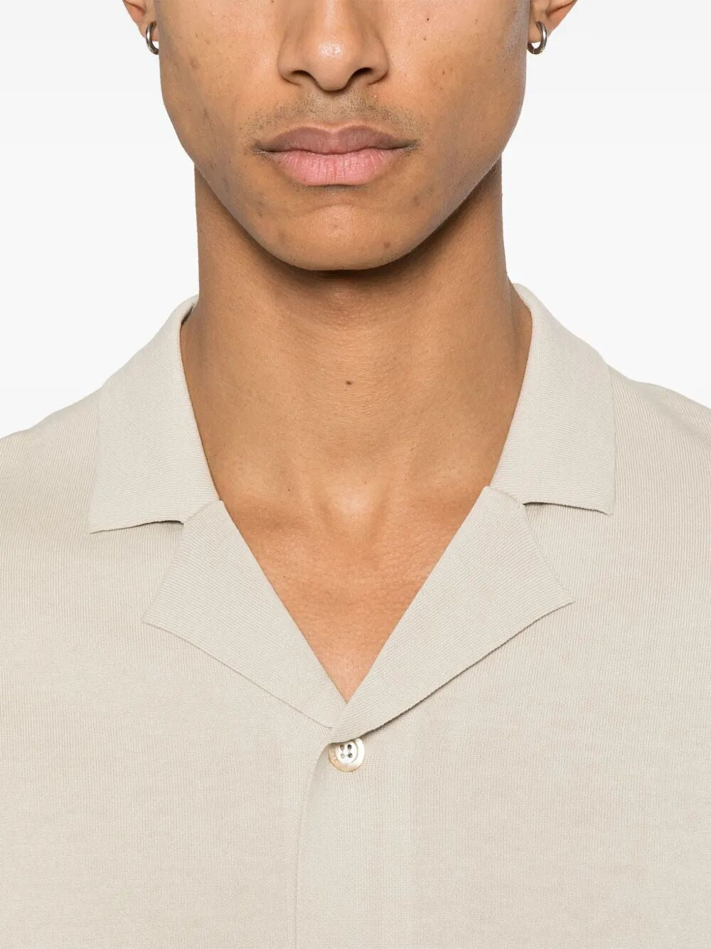 ASPESI Men's Short Sleeves Bowling Shirt