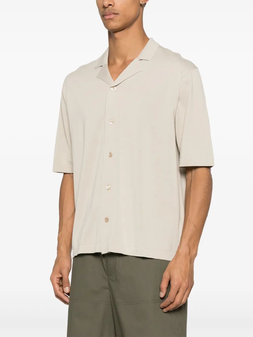 ASPESI Men's Short Sleeves Bowling Shirt