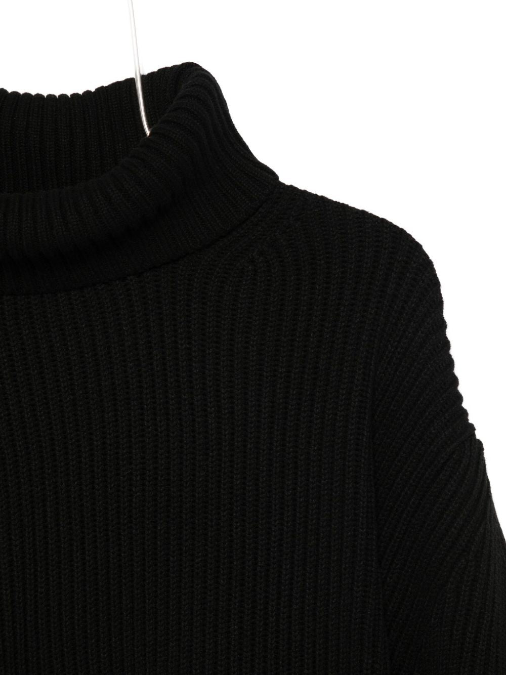 SEMICOUTURE Ribbed Knit Roll Neck Sweater for Women