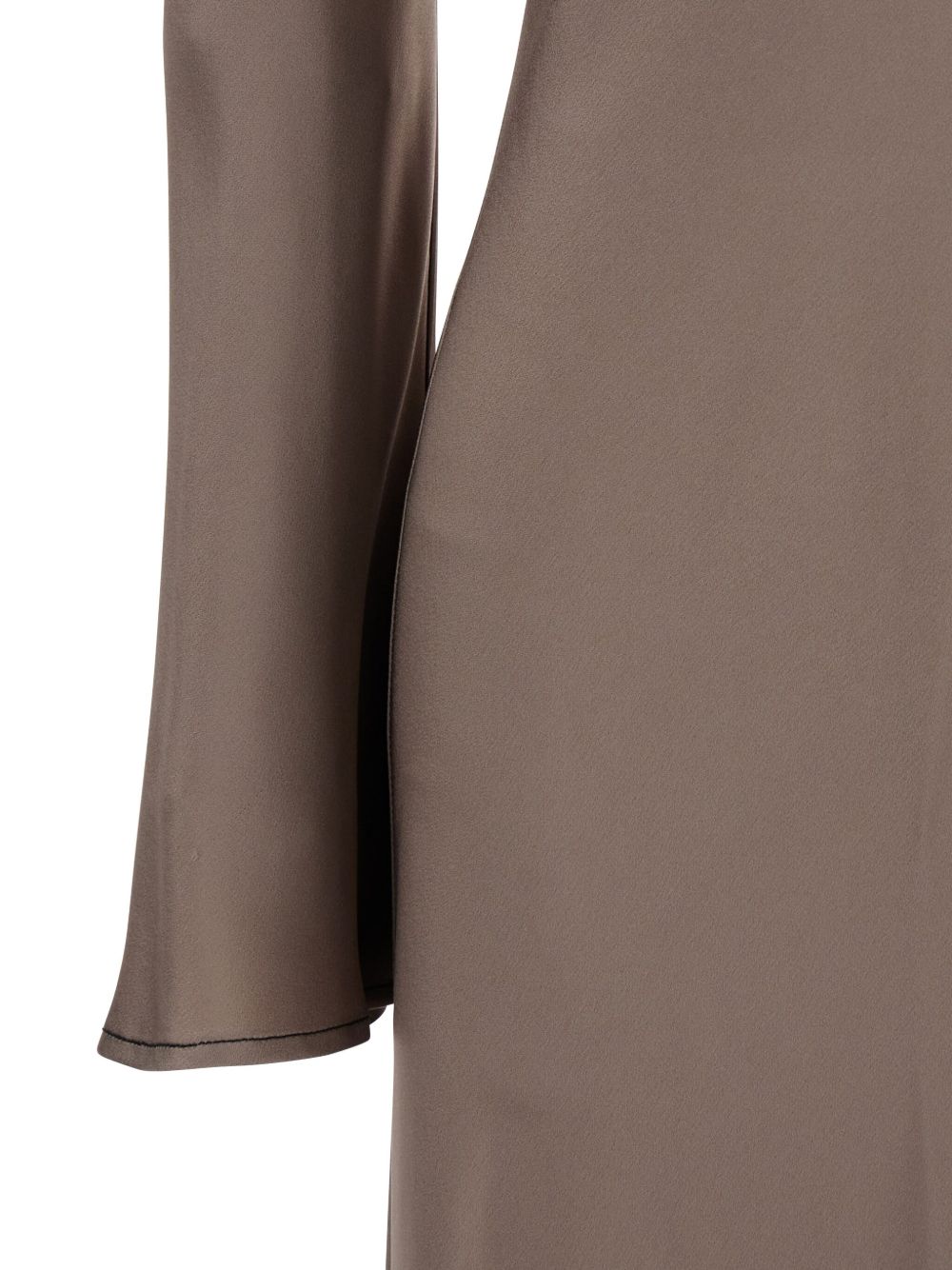 SEMICOUTURE Satin Long Sleeve Top