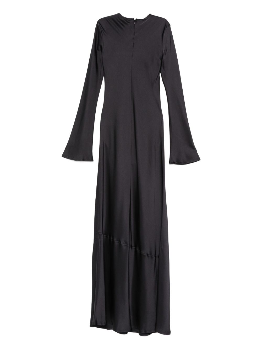 SEMICOUTURE Flared Sleeves Floor-Length Gown