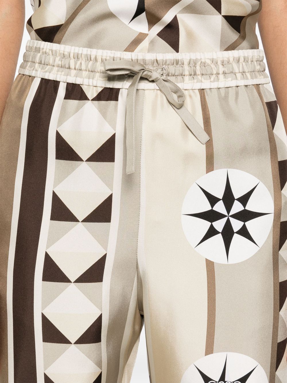 LOEWE Printed Silk Pajama Trousers for Women