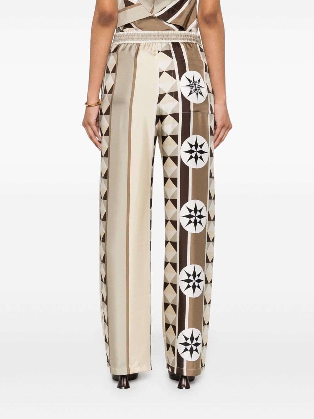 LOEWE Printed Silk Pajama Trousers for Women