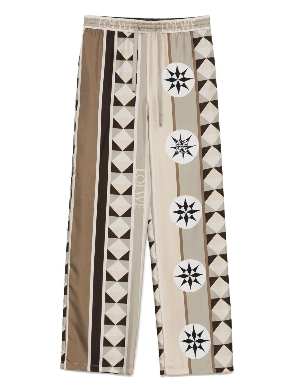 LOEWE Printed Silk Pajama Trousers for Women