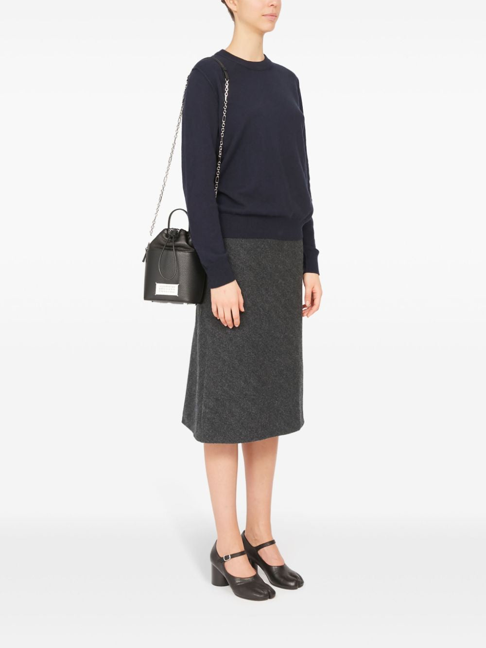 MAISON MARGIELA Mini Leather Bucket Handbag