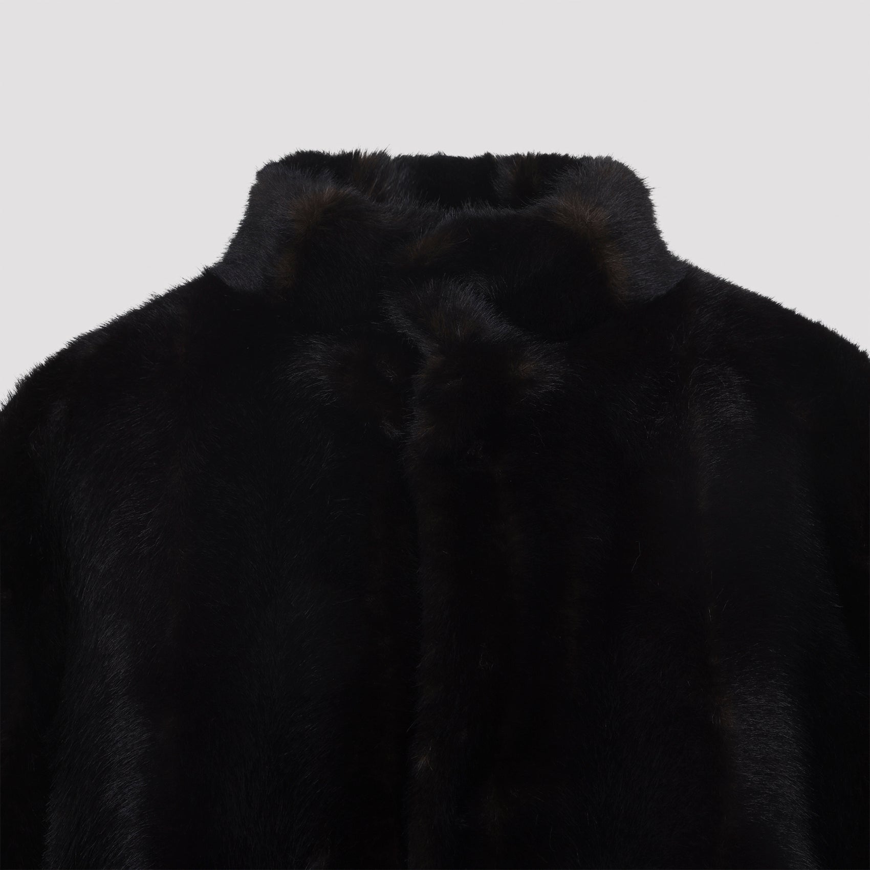 MM6 MAISON MARGIELA Ecofur Jacket with Stand-Up Collar for Women