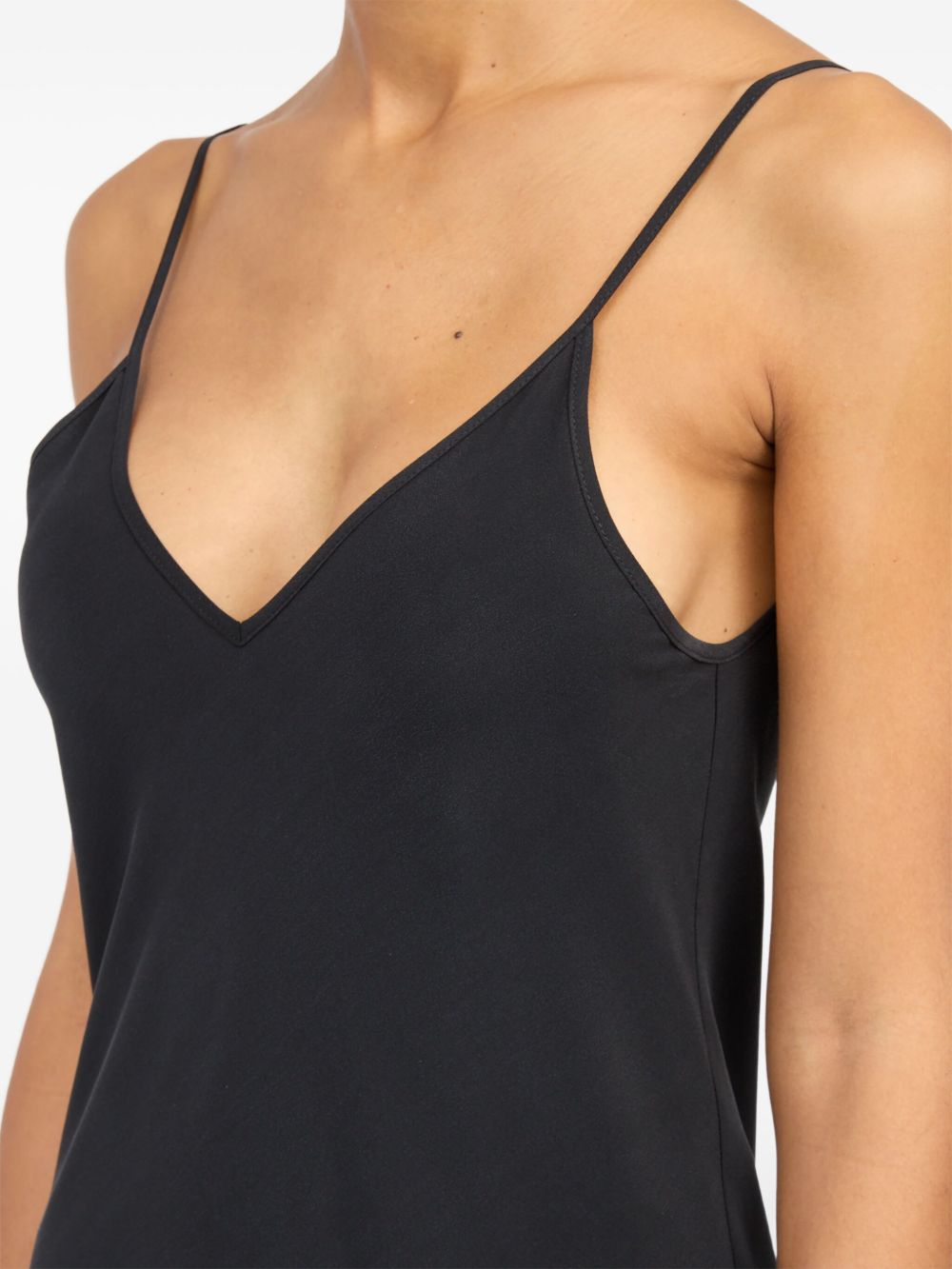 MM6 MAISON MARGIELA Adjustable Spaghetti Strap Long Silk Dress