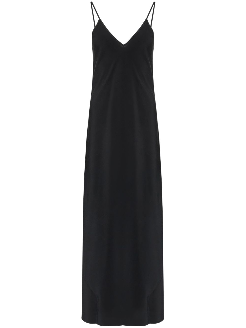 MM6 MAISON MARGIELA Adjustable Spaghetti Strap Long Silk Dress