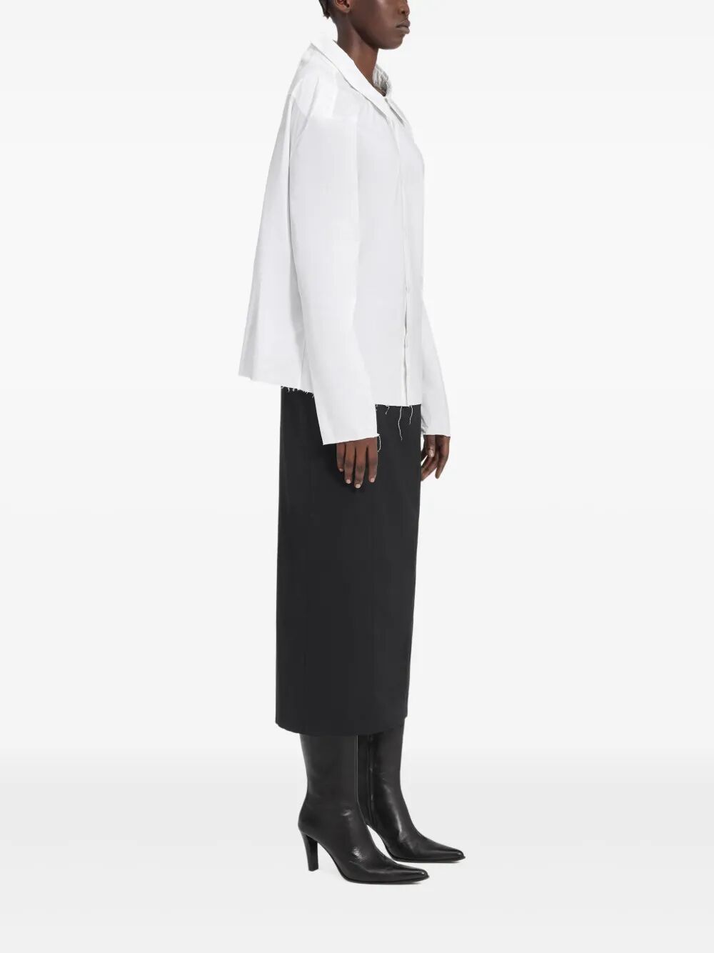 MM6 MAISON MARGIELA Long Sleeved Cotton Shirt for Women