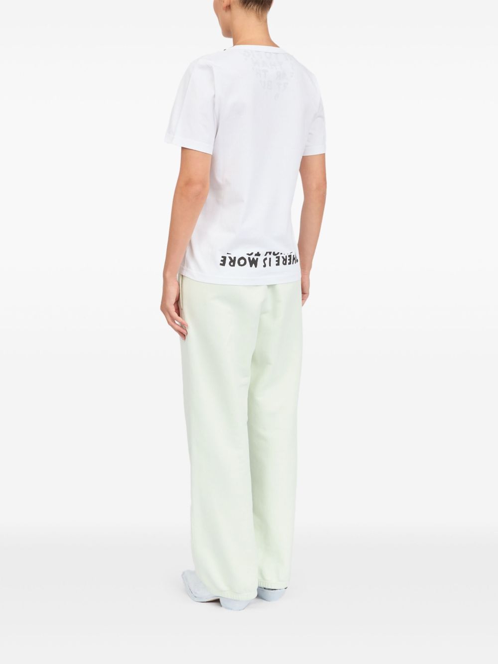 MM6 MAISON MARGIELA V-Neck Printed Cotton T-Shirt