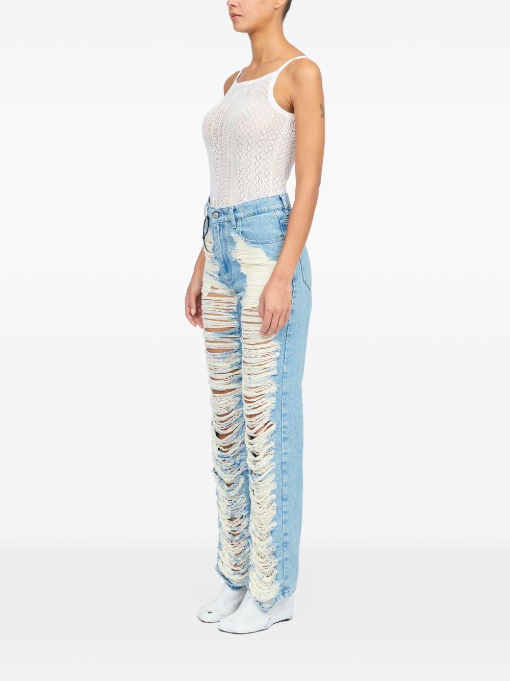 MM6 MAISON MARGIELA Classic Denim Jeans with Concealed Fly - Women