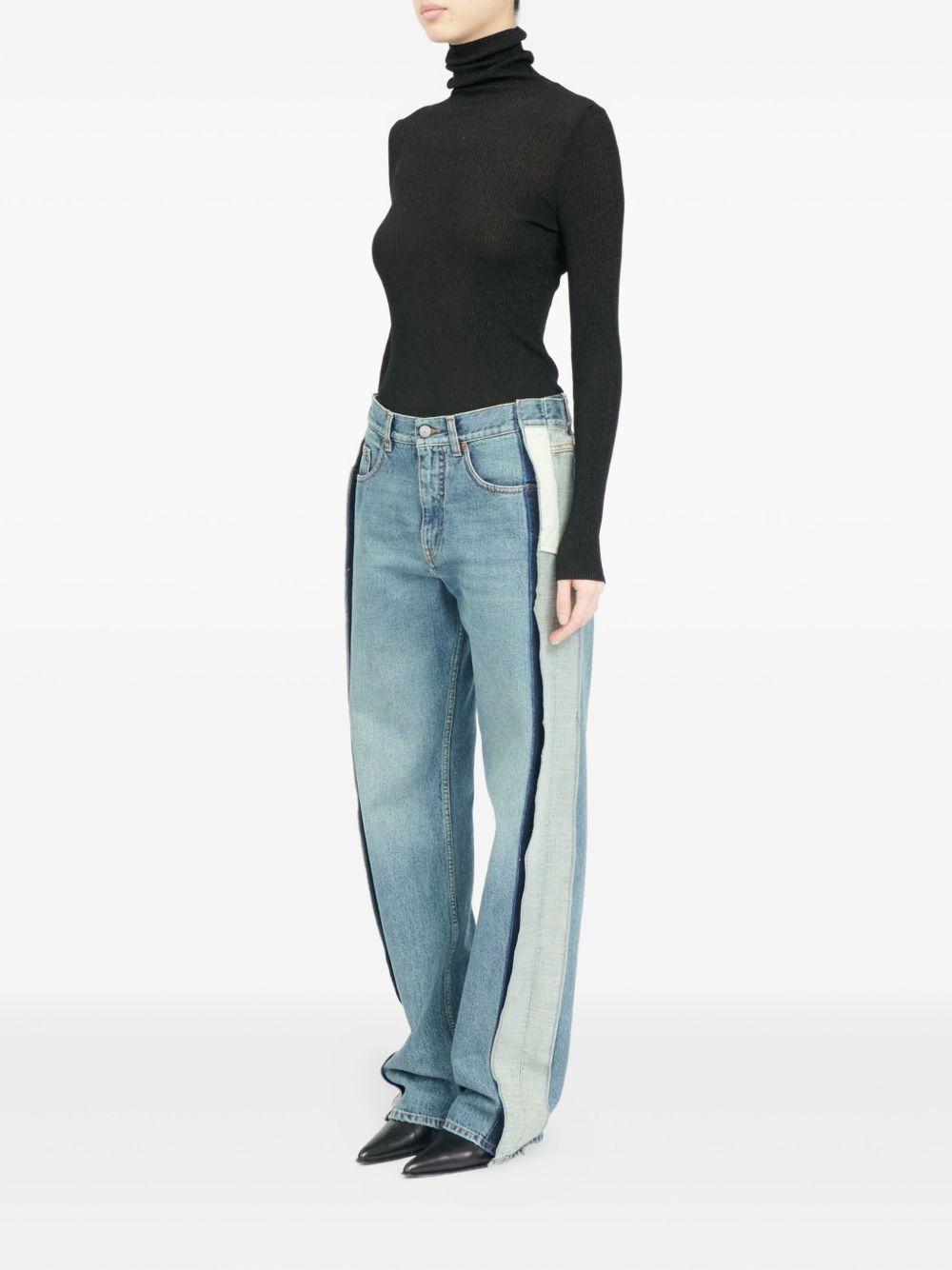 MM6 MAISON MARGIELA Tapered Denim Cotton Jeans - Women's FW25