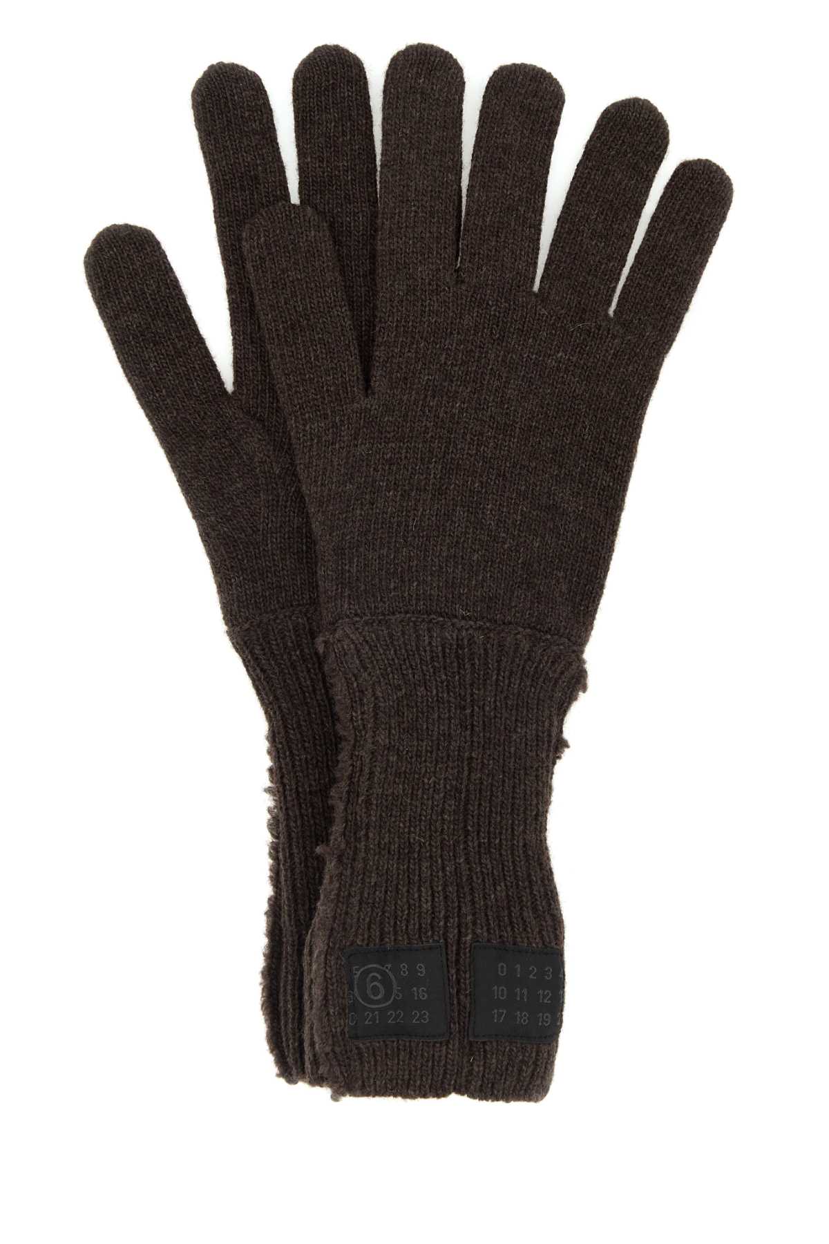MM6 MAISON MARGIELA Wool Blend Gloves for Women - FW25 Collection