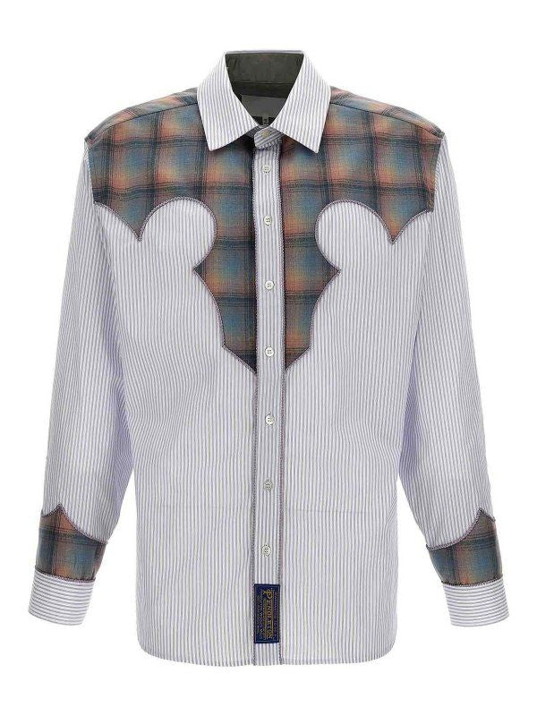 MAISON MARGIELA Striped Shirt with Button Front Closure