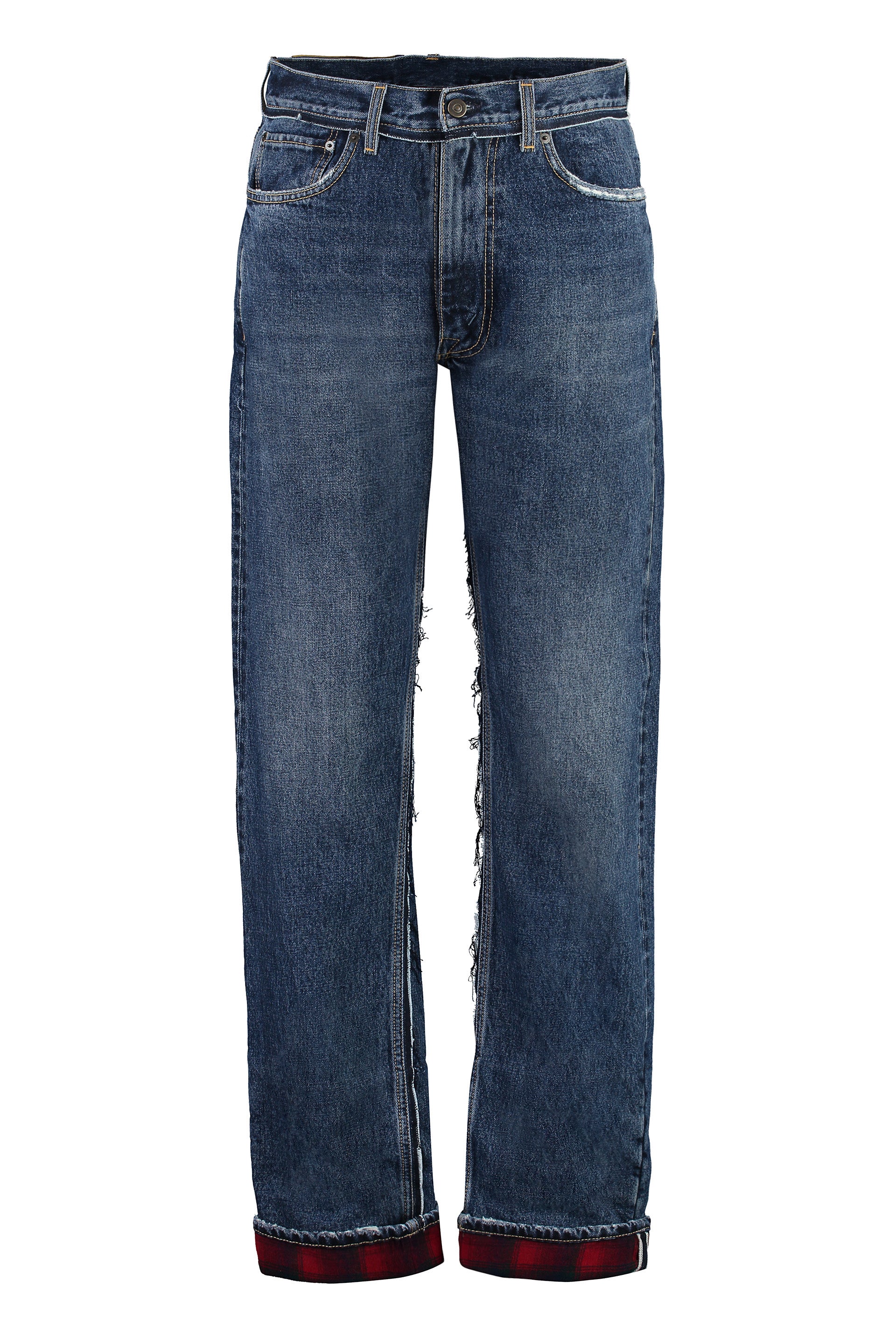 MAISON MARGIELA 5-Pocket Straight-Leg Distressed Jeans