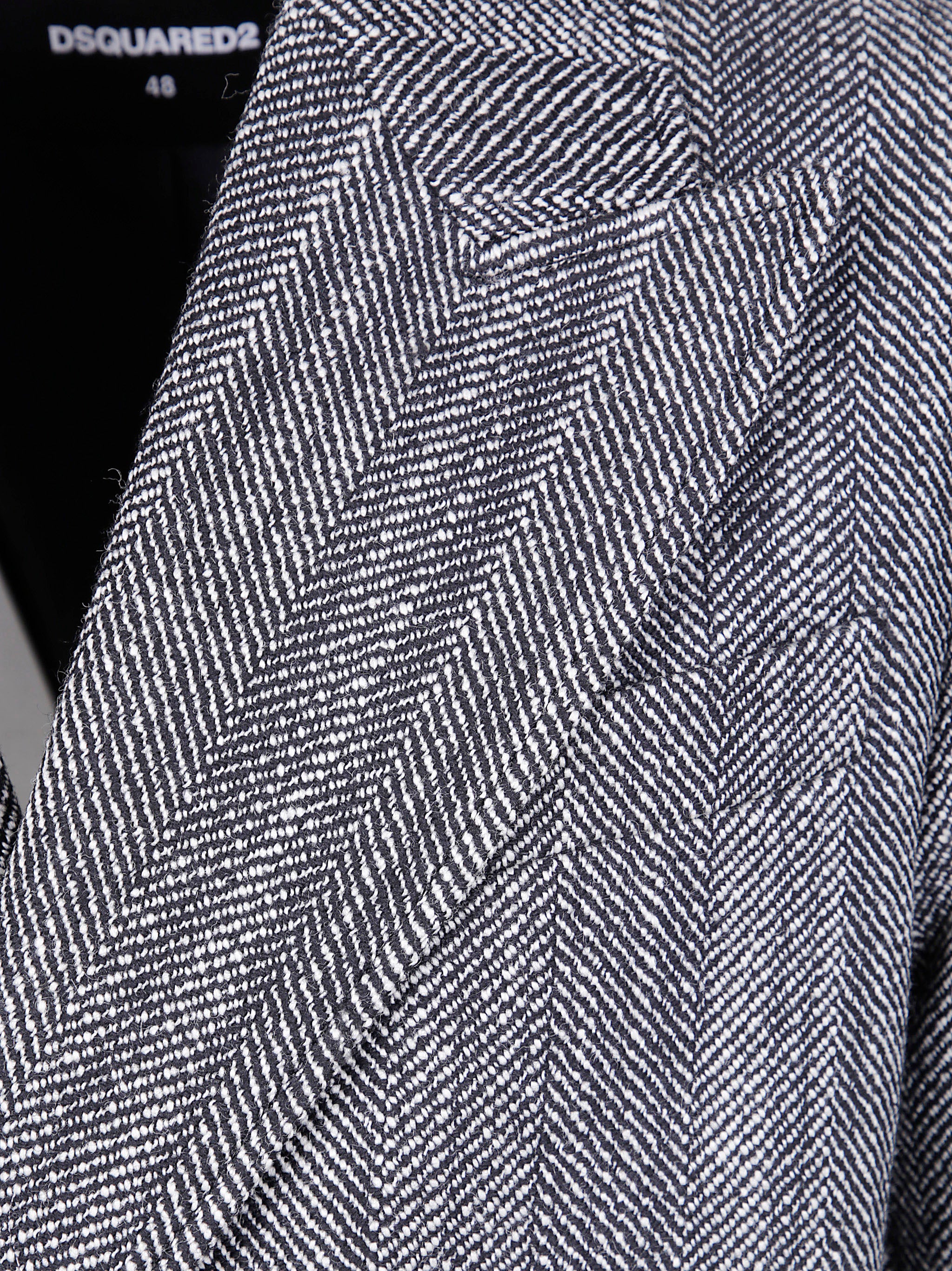 DSQUARED2 Herringbone Double Breasted Jacket for Men