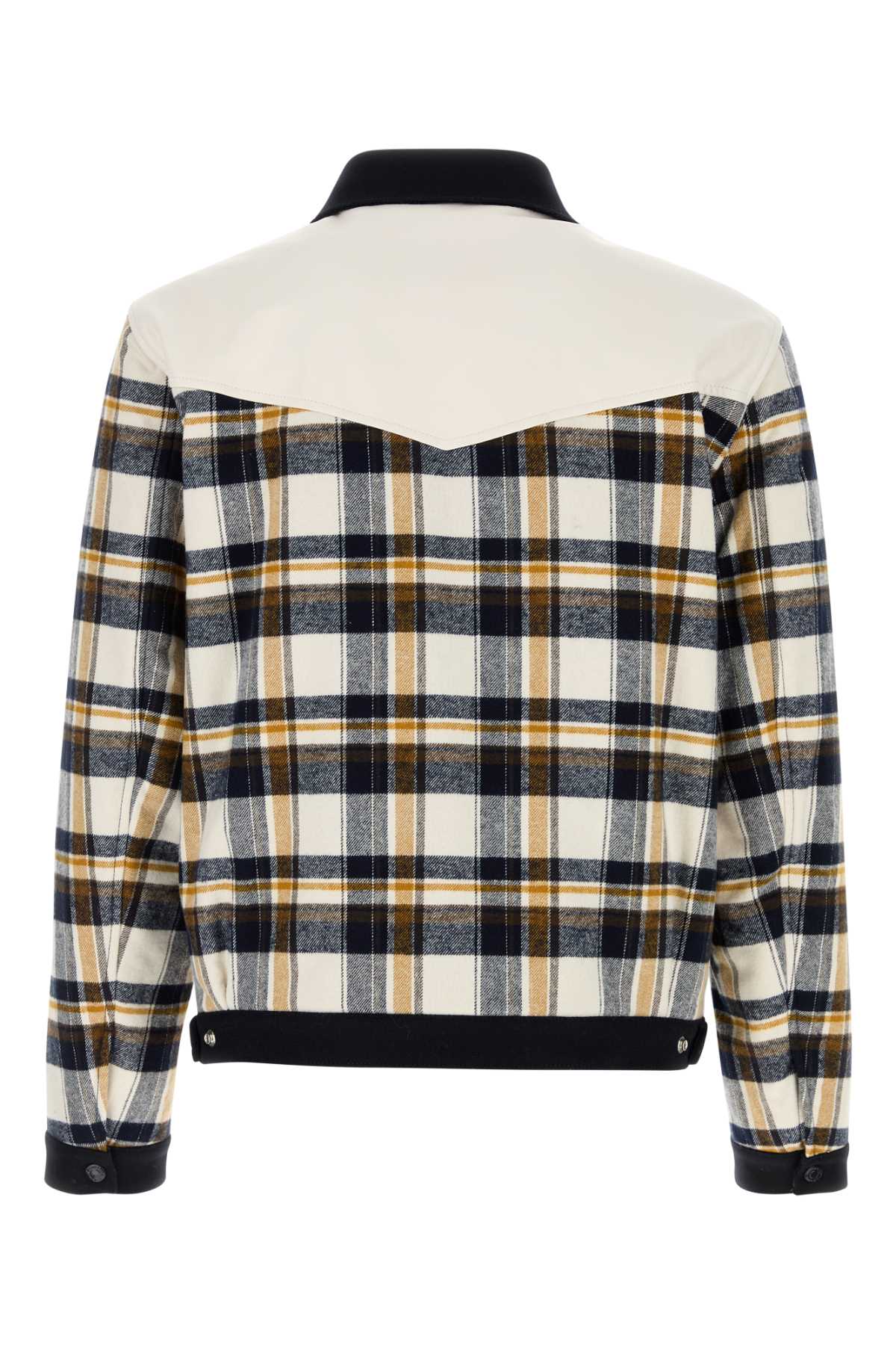 DSQUARED2 Embroidered Flannel Western Bomber Jacket