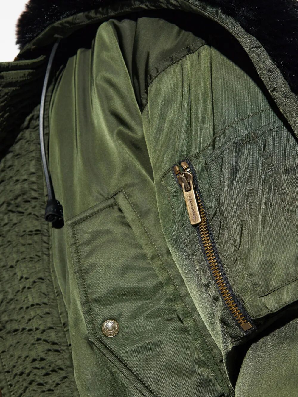 DSQUARED2 Aviator Hooded Bomber Jacket