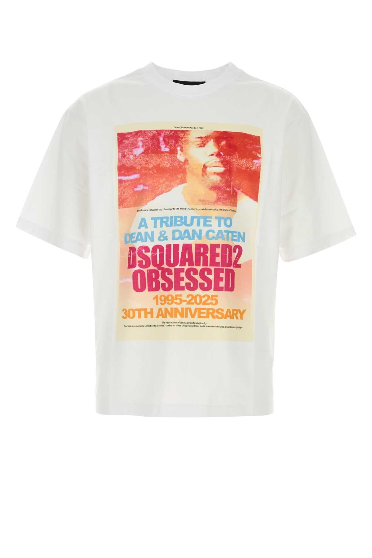 DSQUARED2 Loose Fit Cotton T-Shirt for Men - FW25