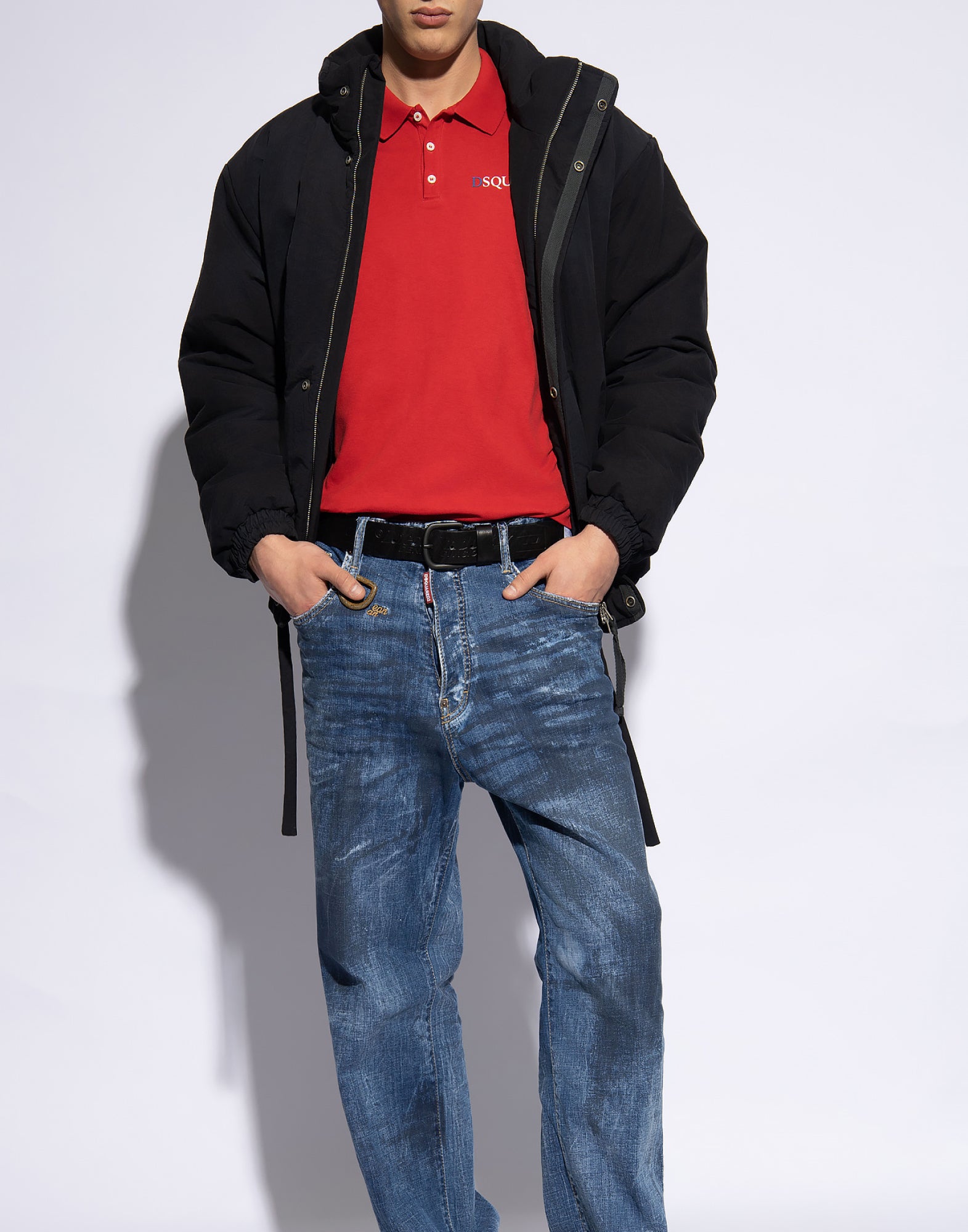 DSQUARED2 Tennis Fit Logo Polo Shirt for Men