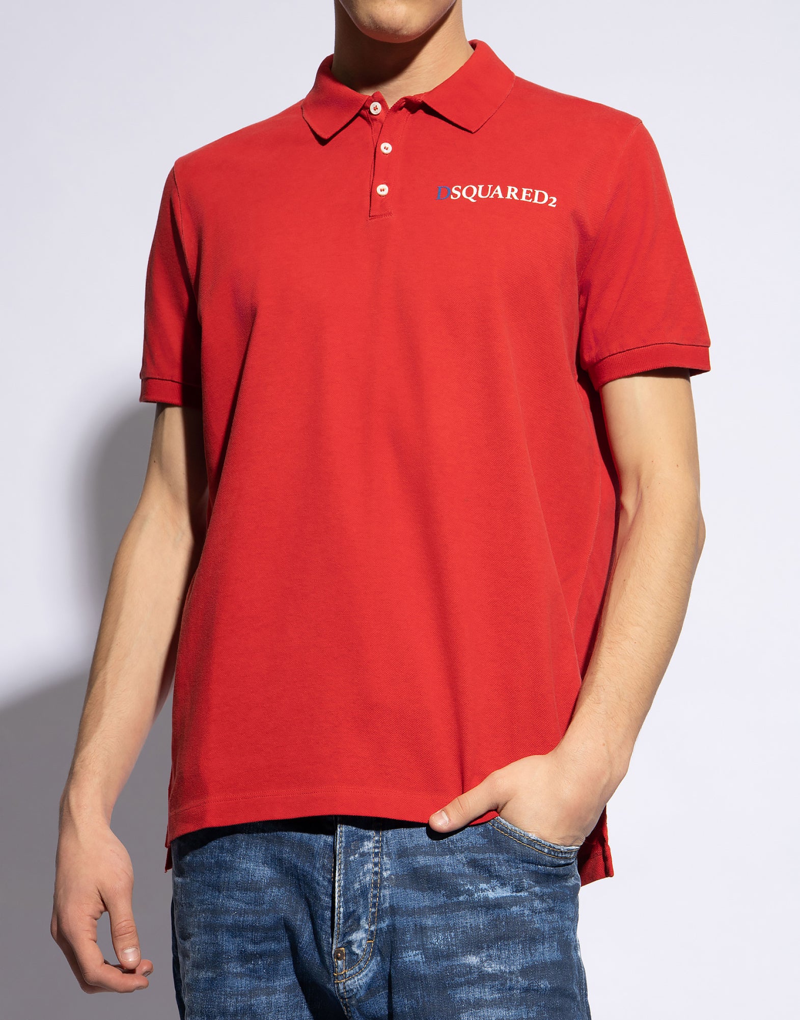 DSQUARED2 Tennis Fit Logo Polo Shirt for Men